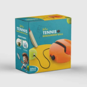 Kiddoz India - Tennis Trainer Rebound Ball with String, Solo Tennis Set for Self Training, Cricket Practice Ball with Rope